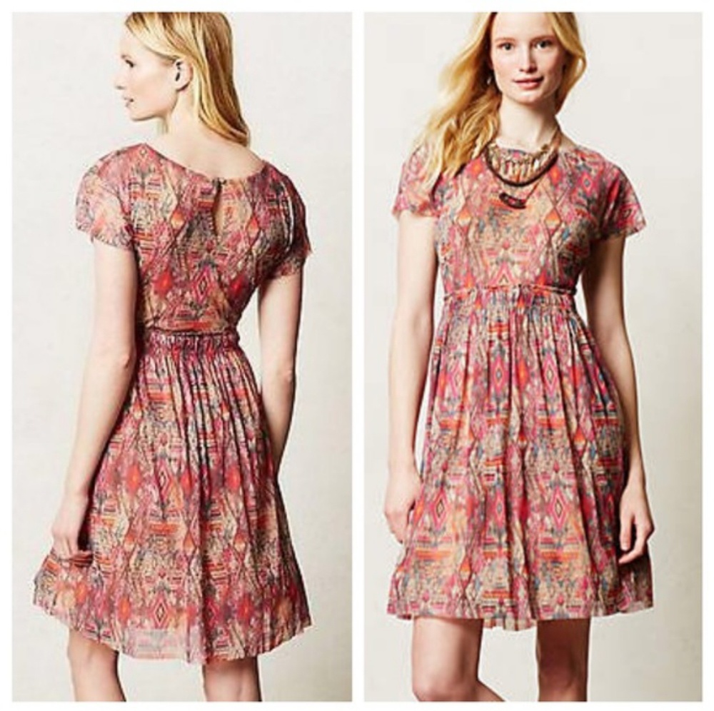 Anthropologie Simi Mesh Dress by Weston Wear